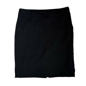 J. Crew Black Wool Skirt